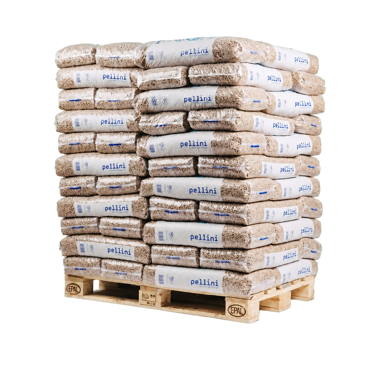 Pellets auf Palette